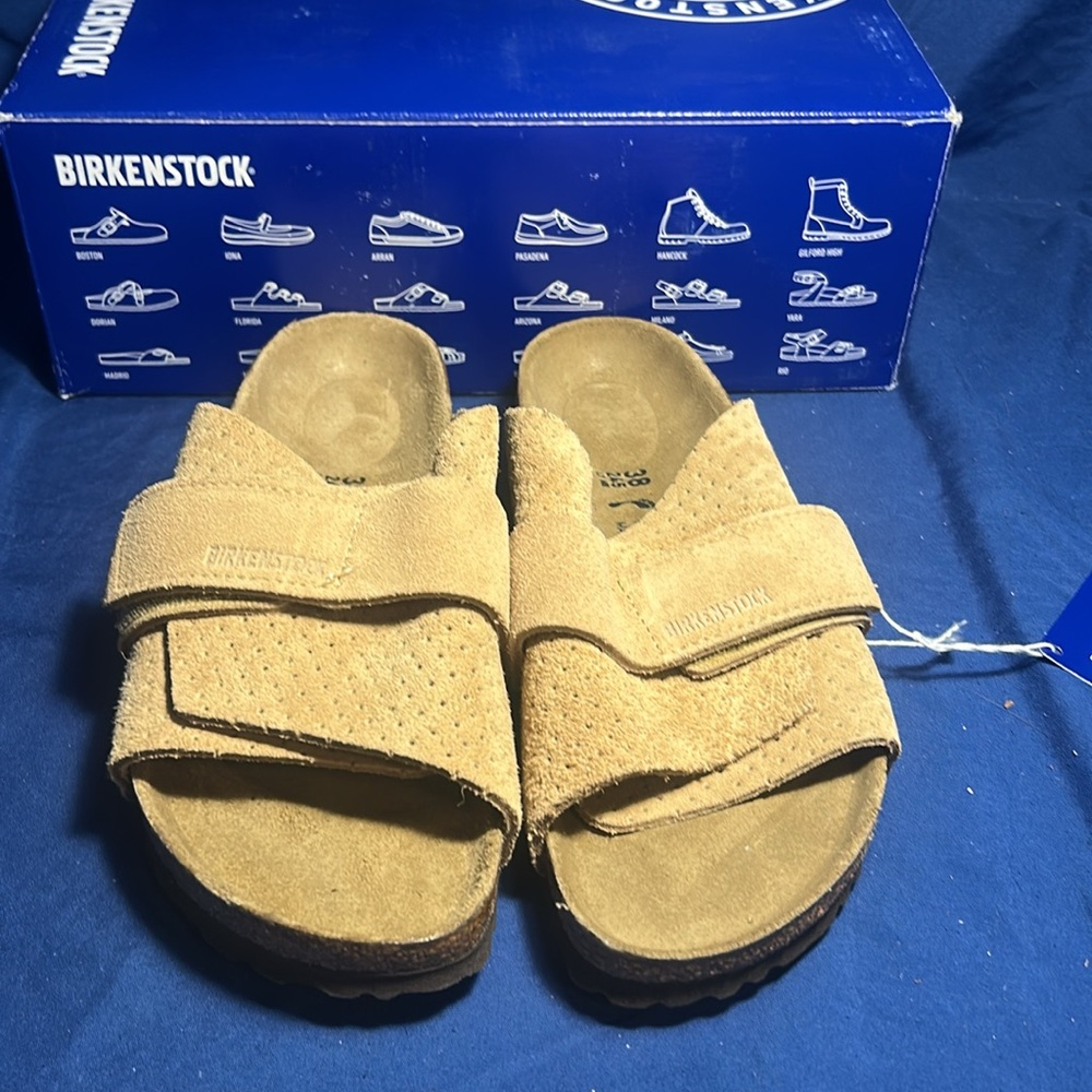Birkenstock- Madrid, dotted tan, Velcro, 7 women - Picture 2 of 5
